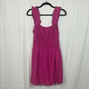 Old Navy Pink Ruffle Strap Dress